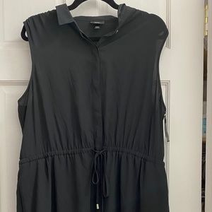 NWT - Mossimo - XXL - Black, Sleeveless, Button-Down Dress with Pockets!